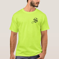 Personalización de Monograma S Seguridad Verde