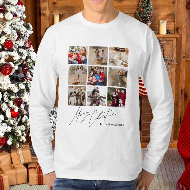 Camiseta Personalización de Navidades alegres de fotos fami (Subido por el creador)
