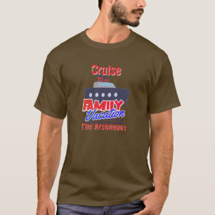 Camiseta Personalización de vacaciones de crucero familiar