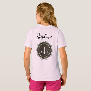 Camiseta Personalización del anclaje y la marca de retro ma