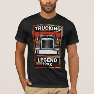Camiseta Personalización del controlador de camiones semicr