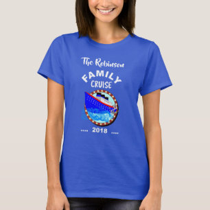 Camiseta Personalización del crucero de vacaciones de cruce