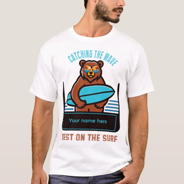 Camiseta personalización del oso surf ..... (Anverso)