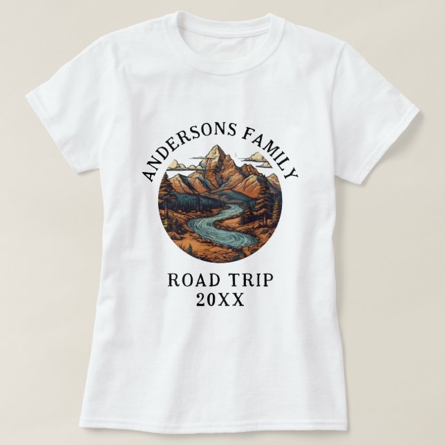 Camiseta Personalización del viaje por carretera de Reunión (Diseño del anverso)