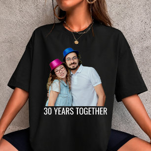 Camiseta Personalizada 30 Años Juntos con Foto y T