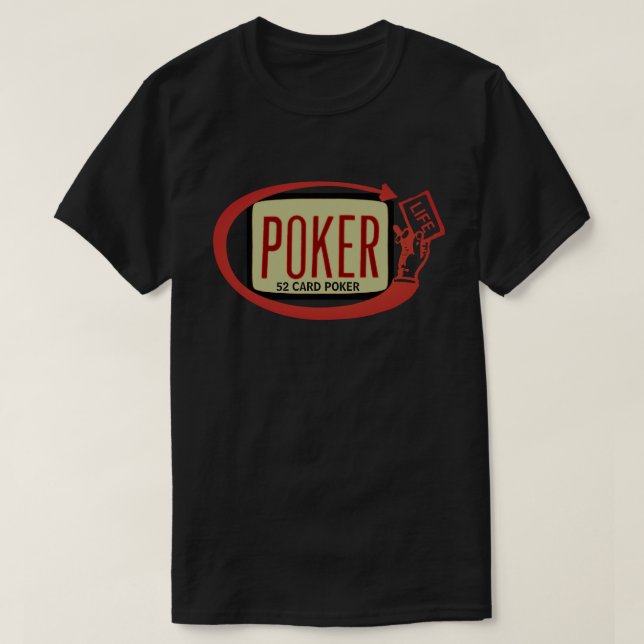 Camiseta personalizada 52 Card Poker Life (Diseño del anverso)