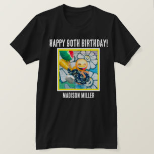 Camiseta personalizada 90th Milestone foto cumplea