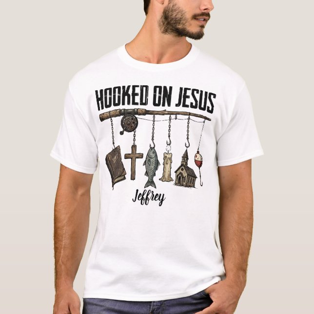 Camiseta personalizada Adicto a Jesús (Anverso)