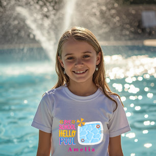 Camiseta Personalizada Adiós Escuela Hola Piscina