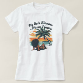 Camiseta personalizada Afro de verano con cabello 