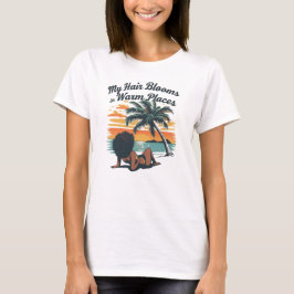 Camiseta personalizada Afro de verano con cabello