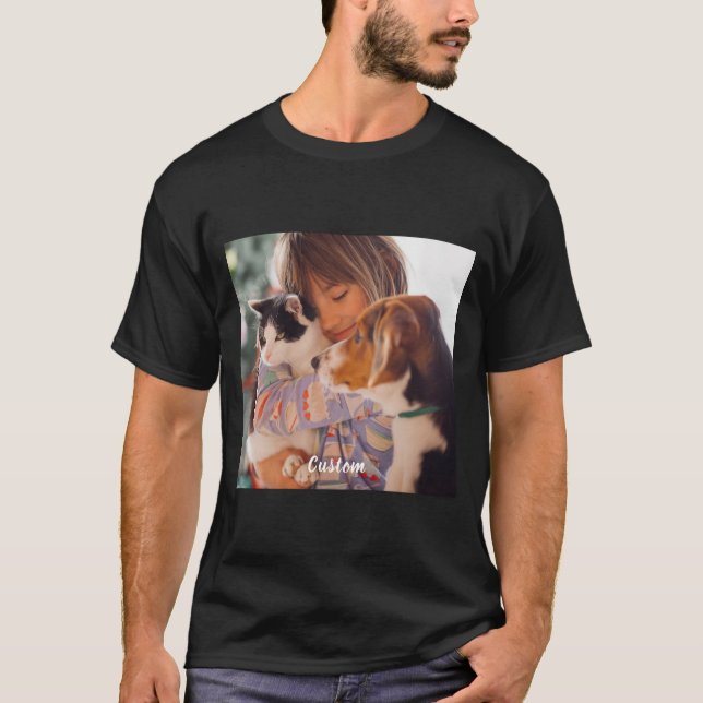 Camiseta personalizada / agregar foto y texto (Anverso)