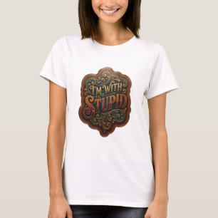 Camiseta personalizada Artistic Gold I'M WITH STUP