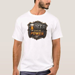 Camiseta personalizada Artística Roja CERVEZA ME D