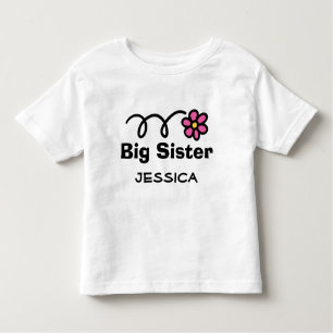 Camiseta personalizada Big Sister para hermanos ma