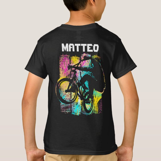 Camiseta personalizada Bmx - Bicicleta Bmx clásica (Reverso)