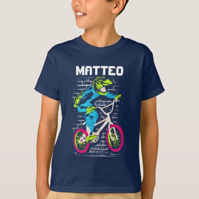 Camiseta personalizada Bmx - Graffiti en bicicleta (Anverso)