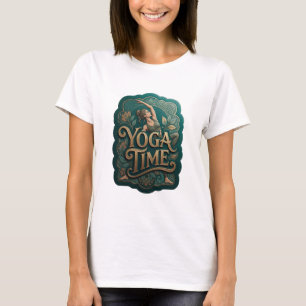 Camiseta personalizada Bold Gold YOGA TIME