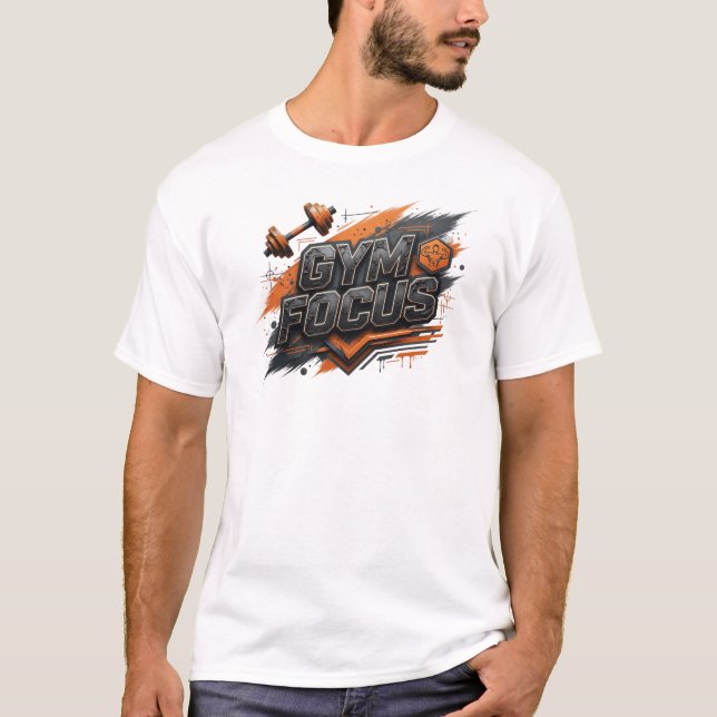 Camiseta personalizada Bold Orange GYM FOCUS (Anverso)