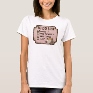 Camiseta personalizada CAFÉ PRIMERO SALVAR MUNDO O