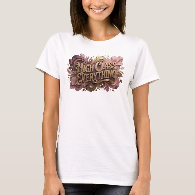 Camiseta personalizada Catchy Red HIGH CLASS EVERY (Anverso)