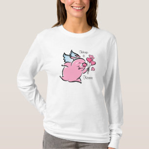 Camiseta personalizada cerdo de la tarjeta del dí
