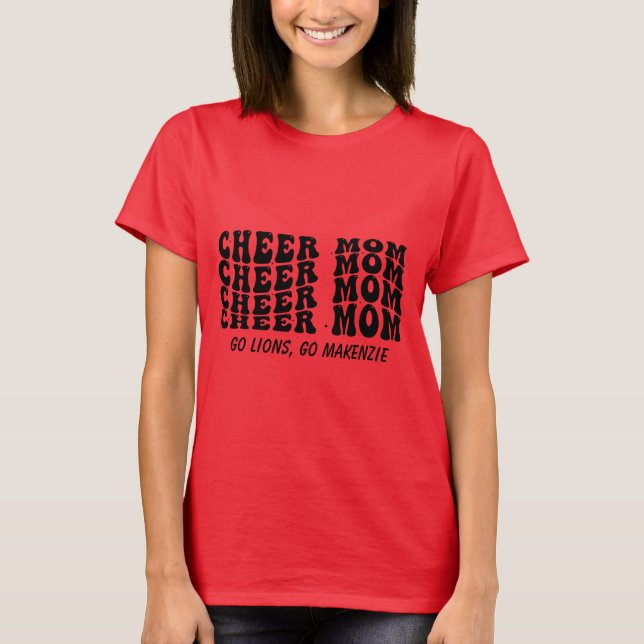 Camiseta personalizada Cheer Mom (Anverso)