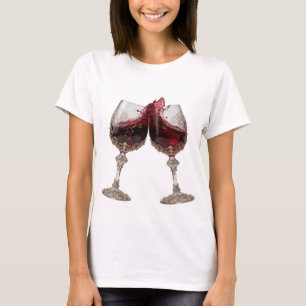 Camiseta personalizada CHEERS de plata Statement