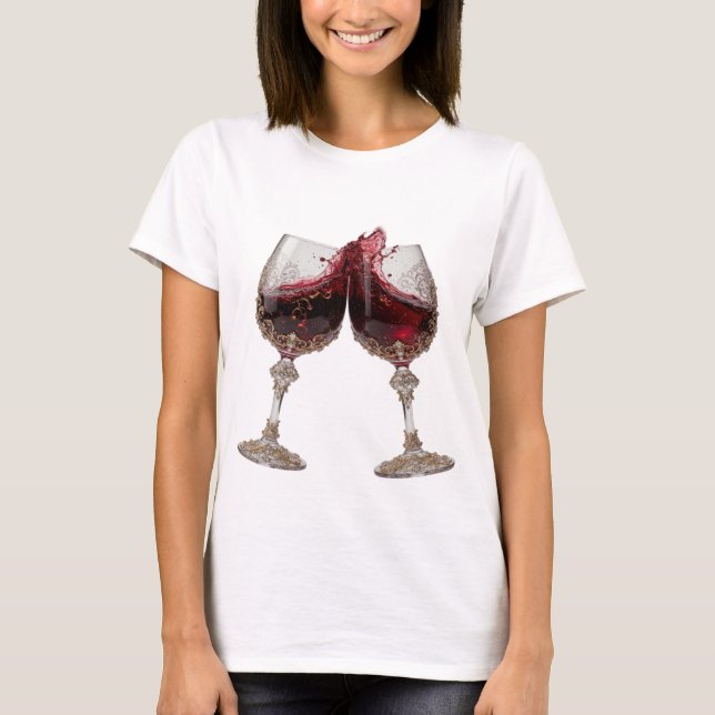 Camiseta personalizada CHEERS de plata Statement (Anverso)