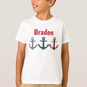 Camiseta personalizada con anclajes náuticos