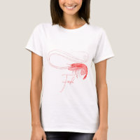 Camiseta Personalizada con Camarón Rosa