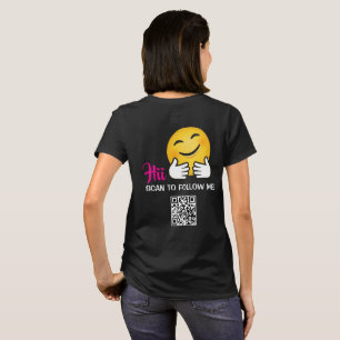 Camiseta personalizada con código QR para seguirme