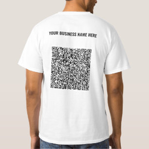 Camiseta personalizada con código QR y nombre de s