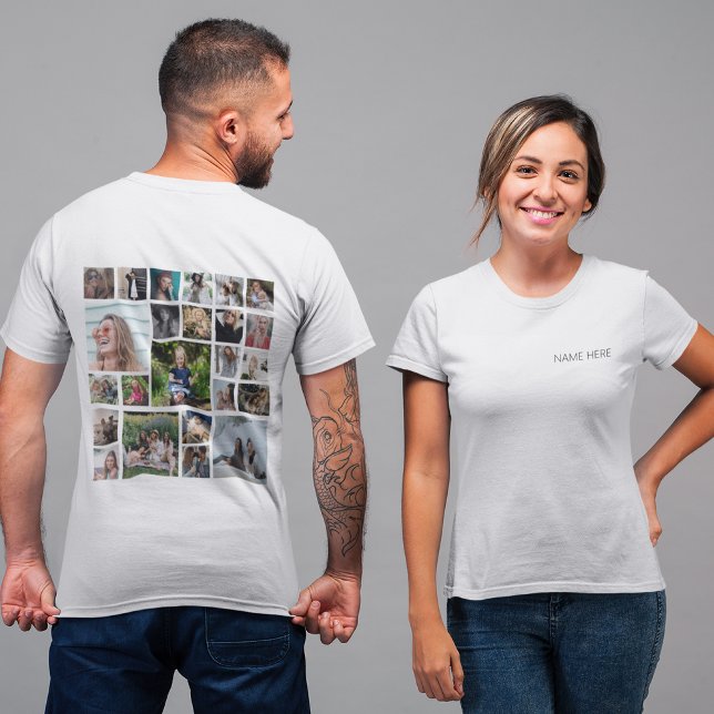 Camiseta personalizada con collage de 24 fotos (Subido por el creador)