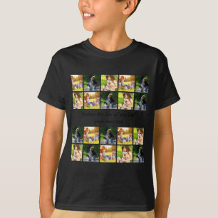 Camiseta personalizada con collage de fotos y text