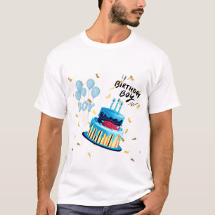 Camiseta personalizada con diseño de pastel de cum