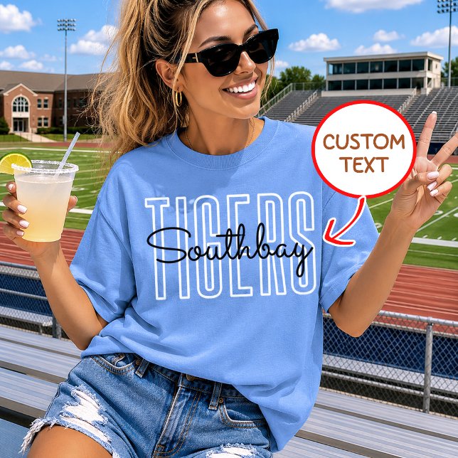 Camiseta personalizada con espíritu escolar, fútbo (Subido por el creador)