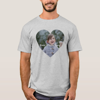 Camiseta personalizada con forma de corazón para h