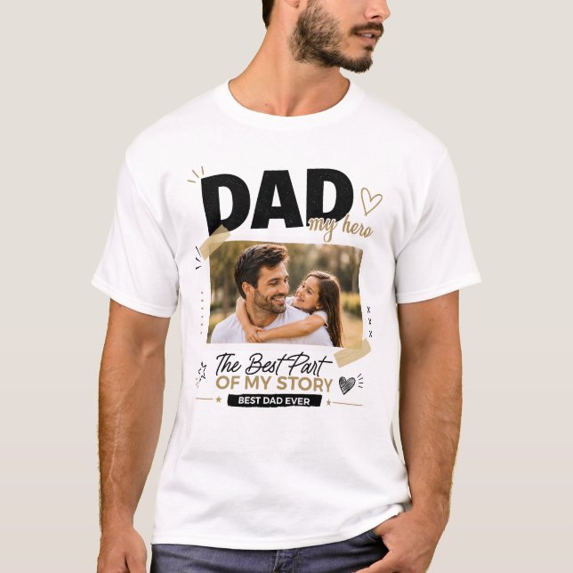 Camiseta personalizada con foto de papá (Anverso)