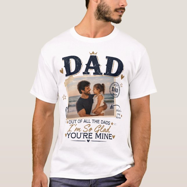 Camiseta personalizada con foto de papá (Anverso)