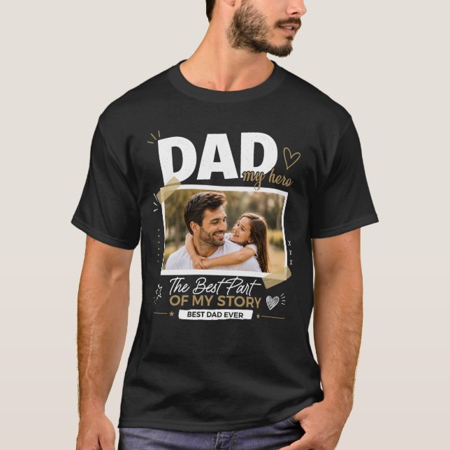 Camiseta personalizada con foto de papá (Anverso)