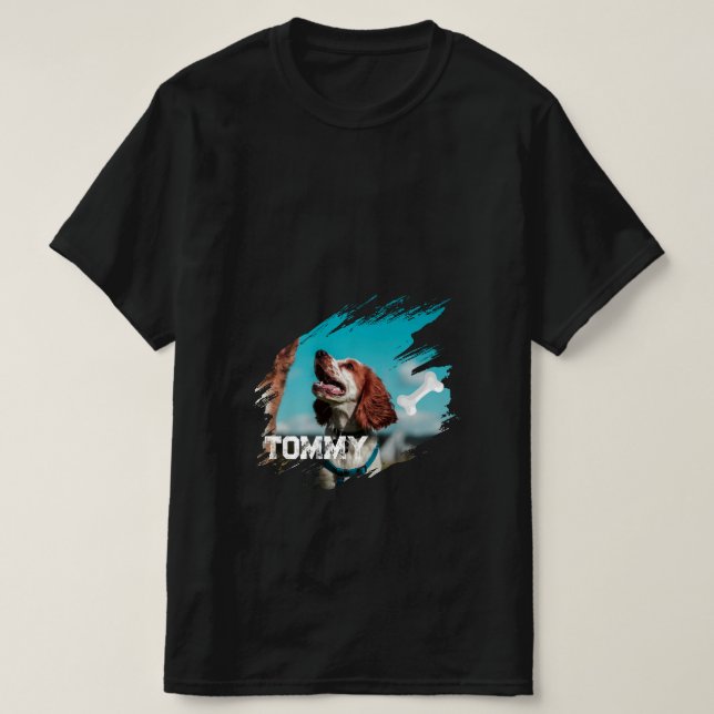 Camiseta personalizada con foto de perro (Diseño del anverso)