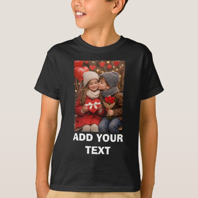 Camiseta personalizada con foto editable (Anverso)
