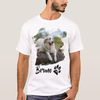 Camiseta personalizada con foto y nombre de mascot