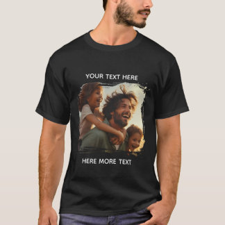 Camiseta Personalizada con Foto y Nombre Elegant H