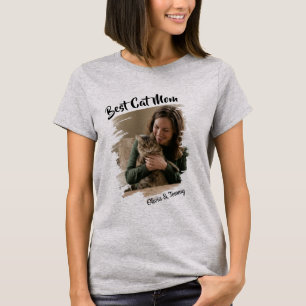 Camiseta personalizada con foto y nombre Mejor Mam