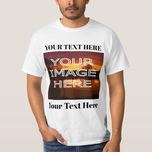 Camiseta Personalizada Con Foto Y Texto (Anverso)