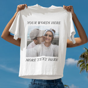 Camiseta personalizada con foto y texto