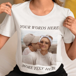 Camiseta personalizada con foto y texto