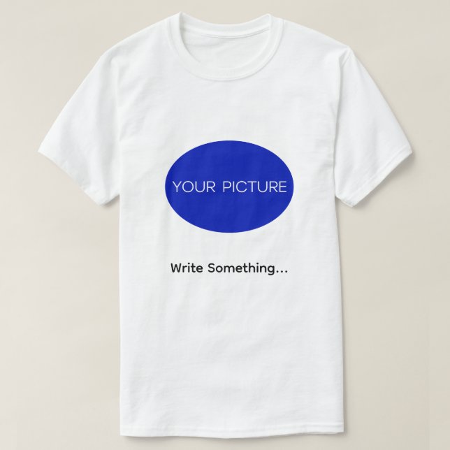 Camiseta personalizada con foto y texto (Diseño del anverso)